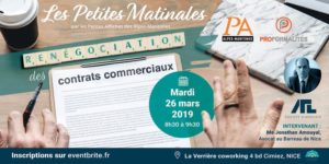 PetiteMatinale - Renégociation des contrats commerciaux @ La Verrière  Coworking